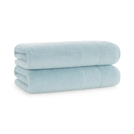 Monarch Brands Turkish Bath Towels, 30in x 60in, Solid , Sterling Blue, 2PK PNP-BT-TS-3060-18-SBL